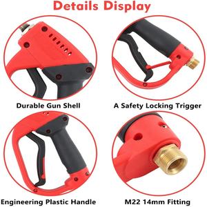 Pistolet <span class=keywords><strong>de</strong></span> nettoyage <span class=keywords><strong>haute</strong></span> <span class=keywords><strong>pression</strong></span> 5000 PSI, <span class=keywords><strong>lance</strong></span> d'extension pour <span class=keywords><strong>nettoyeur</strong></span> <span class=keywords><strong>haute</strong></span> <span class=keywords><strong>pression</strong></span>, pistolet pulvérisateur, 5 buses, <span class=keywords><strong>nettoyeur</strong></span> <span class=keywords><strong>de</strong></span> vitres - Product Image 6