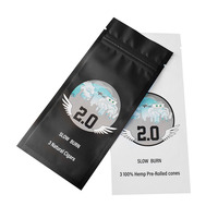 Paquet en plastique résistant imprimé personnalisé Paquet d'échantillon plat à trois joints latéraux Feuille d'aluminium Fermeture à glissière Mini petit sachet en Mylar Sac d'emballage
