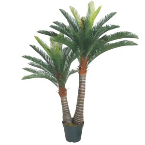 Palmeras Cycas Revoluta Decorativas para Sala de Estar, Palmeras Artificiales de Sago, Plantas Bonsái de Plástico Cycas para Decoración del Hogar, Gran Venta - Product Image 1
