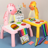 Table de peinture avec projecteur, jouet de projection pour tracer et dessiner avec lumière et musique, tableau de dessin éducatif pour jeux de dessin