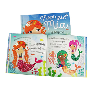 Sách Truyện Nàng Tiên Cá In Bìa Cứng Cho Trẻ Em Có Đính Kim Sa Hai Chiều Trên Bìa - Product Image 2