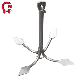 Hameçon pliable HLM à quatre branches, structure compacte, gain de place, portable pour bateaux pneumatiques et embarcations de pêche - Product Image 2