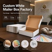 Cajas de Cartón Corrugado Blancas Reciclables al por Mayor, Caja de Envío con Logotipo Personalizado, Embalaje para Regalos