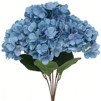 Buket Bunga Hydrangea Sutra Buatan 96 Kelopak, Tanaman Bunga Buatan, Buket Hydrangea untuk Dekorasi Rumah dan Pernikahan