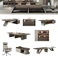 Poste de travail en bois modulaire de luxe en forme de L avec rangement pour bureau à domicile - Design moderne, montage facile