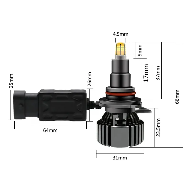 Lampu Led Mobil Kecerahan Super 8 Sisi, Lampu Depan Mobil Led 360 Derajat H7 Sinar Rendah Super Terang H11