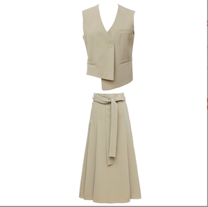 Chaleco sin Mangas de Rayón Estilo Occidental, Chaqueta con Cuello en V, Blusa para Mujer, Traje Informal Diario, Uniforme de Trabajo Profesional - Product Image 6