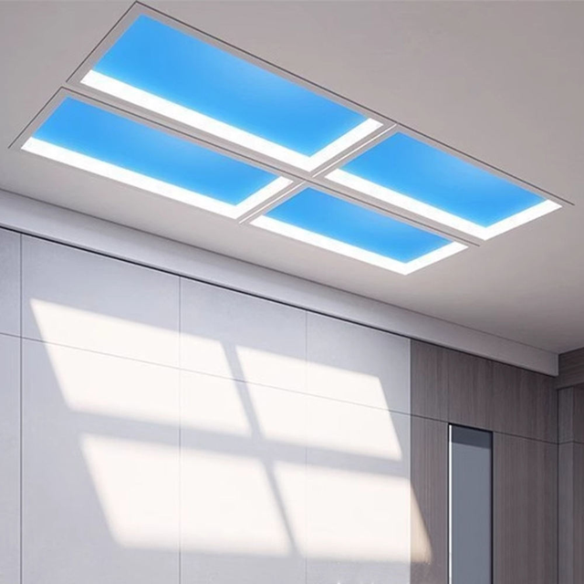 Indoor Modern Smart Ceiling Panel Simulate Sunlight Niko Factory Drifting Clouds App Controlled IP54 Rated 2x2ft LED Artificial