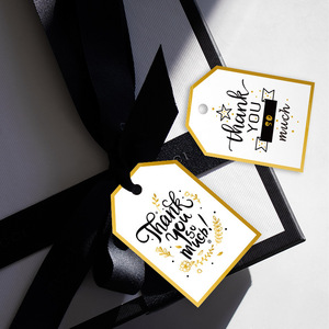 Tarjetas de Agradecimiento con Formas Especiales, Diseño Listo para Usar, Etiquetas de Papel Reciclado Personalizadas para Regalos y Empaque de Ropa - Product Image 6
