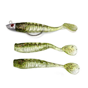 Wobblers de cabeza de plomo Artificial, cebo de natación de silicona, Lucio de plástico suave, 10cm, 13cm, 15,5g, 26g - Product Image 5