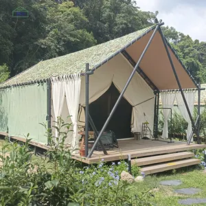 Tende a forma di casa di alta qualità all'aperto struttura In acciaio Hotel di lusso Dessert Safari tenda Made In Pakistan