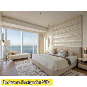 Servicio de Diseño de Interiores con Renderizado 3D de Casas de Estilo Moderno, Suministro Integral de Materiales de Construcción para Proyectos de Villas, para Sala de Estar - Product Image 4