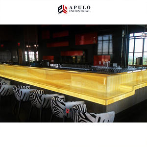 Paneles de Mármol Retroiluminados con Diseño Personalizado Directo de Fábrica, Encimera de Ónix Retroiluminada, Encimera Transparente para Barra - Product Image 1