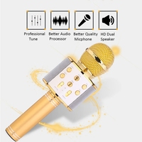 Microphone portable à main, microphone de karaoké pour chanter, super cadeau pour les enfants, jouets pour filles, garçons, adultes, tous âges