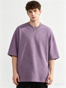 Camiseta Unisex de Talla Grande con Estampado Tie Dye Batik y Pedrería, 220 g/m², 80% Algodón, 20% Poliéster, Fabricada por OEM en Yiwu con 20 Años de Experiencia - Product Image 4