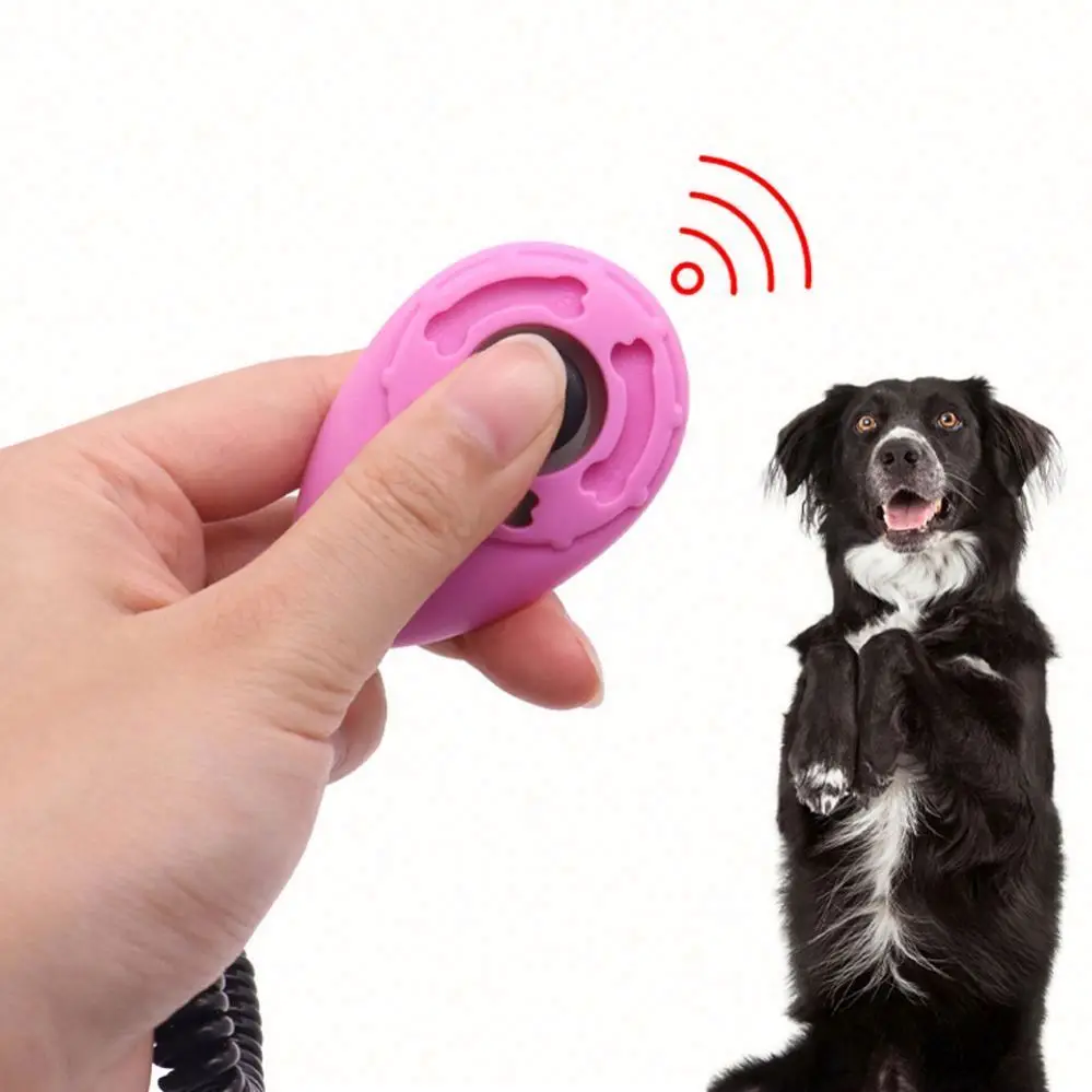 Custom LS0313 Durable Dog Training Clicker with Wrist Strap - Professional Pet Trainer