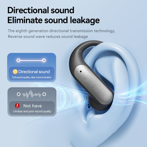 Audífonos Inalámbricos de Conducción Ósea con Gancho para la Oreja, Sin Inserción en el Oído, Uso Prolongado Sin Dolor, Traducción IA Transfronteriza, Material PC+ABS - Product Image 4
