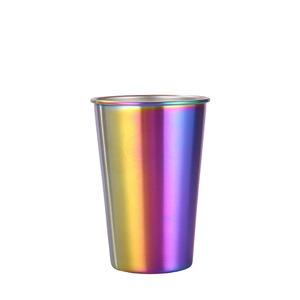 Gobelets en acier inoxydable personnalisés avec logo SFB31 716, gobelets en métal en vrac, revêtement poudré, mug à café ou à bière pour cadeau promotionnel - Product Image 2