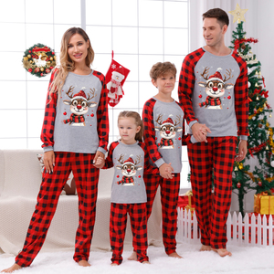 Family Matching <strong>Pajama</strong> New Arrival Christmas Clothes for Family Sleepwear <strong>Set</strong> for Holiday and Home Use <strong>Pajamas</strong> <strong>Set</strong> - Product Image 1