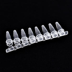 Factory price 8 stripes pcr tubes disposable PP material plastic 0.2ml pcr tubes