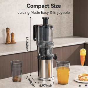 Extractor de Jugos Lento de Acero Inoxidable de Alta Calidad 2026 para Uso Comercial en Exteriores, con Boca Ancha, para Frutas y Verduras - Product Image 2
