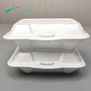 Tùy chỉnh thân thiện với môi 100% có thể tái chế dùng một lần nhà hàng Takeaway Hộp Ăn Trưa bọt nhựa vỏ sò container thực phẩm - Product Image 3