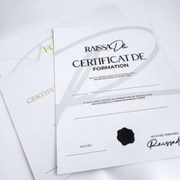 Papel de aluminio negro personalizado, certificado de seguridad, estampado en caliente, impresión, certificado de autenticidad, papel de seguridad A4, logotipo en relieve