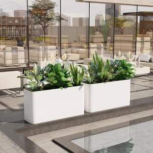 Jardinière de sol en acier inoxydable moderne et antique, tailles personnalisées pour balcon, rue commerciale, plantation - Product Image 1