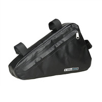 Sac de vélo 100% étanche, sac de vélo triangulaire, grande pochette pour tube de vélo, sac de cadre à libération rapide, 2L