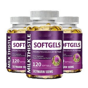 Cápsulas de Cardo Mariano de Marca Privada OEM/ODM, 120 Cápsulas para Mujeres y Hombres, Limpieza del Hígado, Desintoxicación, Reparación Celular - Product Image 3