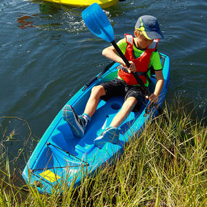 SEAFLOセーフポータブルHDPEシングルキッズカヤックボートユース186cm長さウェーブ安いカヌー/パドル付きカヤック子供初心者に最適 - Product Image 4