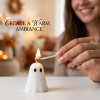 Halloween Niedliche Mini Bunte Geister-Duftkerzen Ausgefallene Kreative Stimmungsdekor Handgemachtes Geschenk