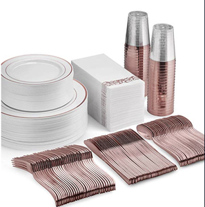 Plastic plate charger plates dinner plate wedding High Quality Glass material Accept customization