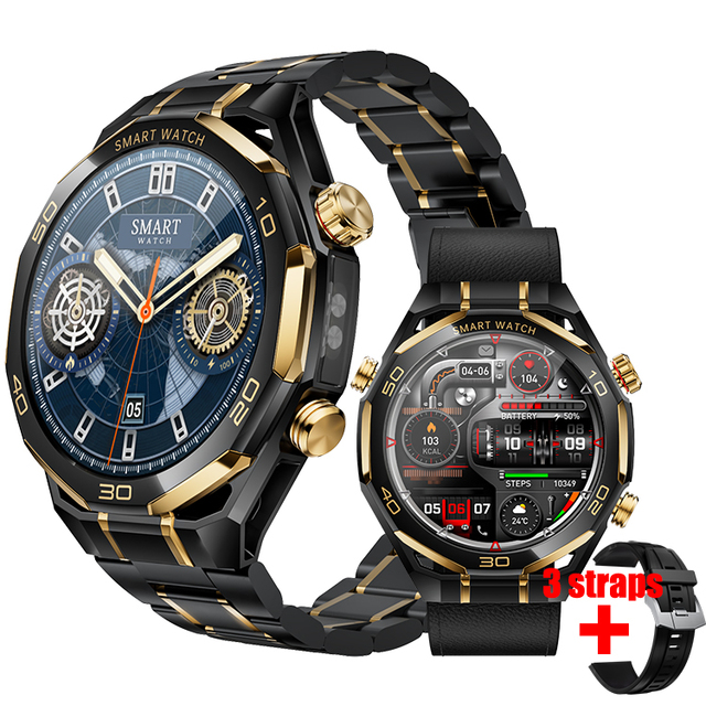 SK55 Pro Smartwatch Amoled Screen IP68 Waterproof ChatGPT Flashlight Health Monitoring Sport Fitness Tracker Smart Watch for Men