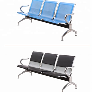 2-Seater Chrome Steel Airport Waiting <b>Chair</b> Public Seat for Optimal Comfort - Product Image 3