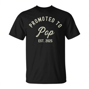 T-shirt « Promoted To Pop Est 2025 » pour la fête des pères, pour les grands-pères pour la première fois - Product Image 2