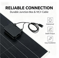 Panneau solaire flexible monocristallin en silicium 150W Flagsun Cell Thin Film avec certificats CE, TUV, RoHS