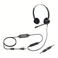 Auriculares USB para Call Center con Control de Volumen y Silenciador Integrados, Opción QD para Oficina y Negocios, Venta al Por Mayor de Fábrica