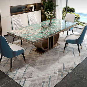 Tavolo da Pranzo Moderno di Design, Tavolo da Pranzo Economico, Tavolo da Pranzo Rettangolare Bianco - Product Image 2
