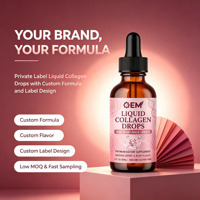Gouttes de collagène liquide 60 ml, complément de collagène beauté pour la peau, les cheveux, les ongles et le soutien des articulations