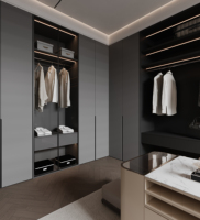 Garde-robe moderne portable pliable en métal conception ouverte système de garde-robe pliant noir gain de place appartement chambre à coucher meubles de maison