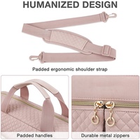 Bolsa de ordenador portátil de alta calidad para exteriores, bolsa de hombro multifunción resistente al agua, color rosa, para viaje y negocios