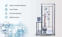 Agitateur de laboratoire, Cuve de réaction discontinuë, Moteur, Colonne de distillation à reflux, Condenseur, Capacité 50L, Certifié ISO CE ATEX