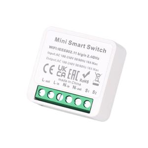 Bingoelec ミニ 2ウェイ Tuya <span class=keywords><strong>Zigbee</strong></span> スマートスイッチモジュール ワイヤレスコントロール ニュートラル付き スマートライトスイッチ 音声コントロール アリス対応 - Product Image 1