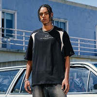 INFLATION Moto Conception Coton Surdimensionné T-shirt Streetwear Fabricant Hommes Lourd T-shirt Uni Boxy T-shirt