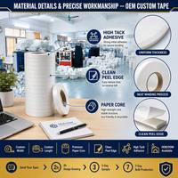 Cinta Adhesiva de Doble Cara de Tejido Suave Personalizada, Fabricación en Fábrica, Venta al por Mayor, Cinta Acrílica de Fusión en Caliente para Aplicaciones de Oficina, Papelería y Manualidades