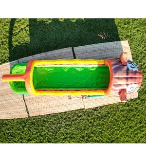 Toboggan aquatique <span class=keywords><strong>avec</strong></span> <span class=keywords><strong>piscine</strong></span> - Design tête de tigre - 10x2,5 mètres, toboggan gonflable tigre de la jungle, toboggan gonflable tête de tigre - Product Image 5