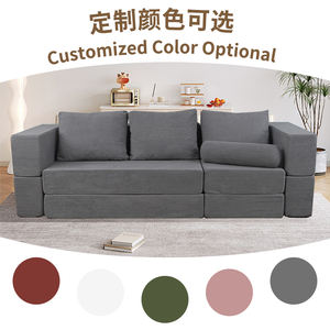 Converteerbare Slaapbank Opvouwbare Bank Bed Opvouwbaar-Chaise Lounge Stoel & Vloer Futon Slaper Voor Woonkamer - Product Image 2