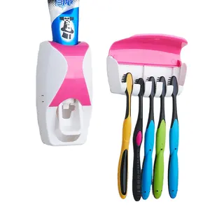 Распродажа, автоматический диспенсер для зубных щеток, настенный набор для выдавливания зубной пасты и держателя для зубных щеток для детей, для семейного использования в ванной комнате