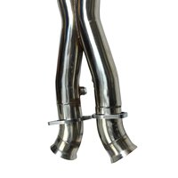 Corvette C6 Z06 2005 + collecteur d'échappement en acier inoxydable avec Crossover X-Pipe Corvette C6 Z06 2005 + tuyaux d'extension uniquement EH28262